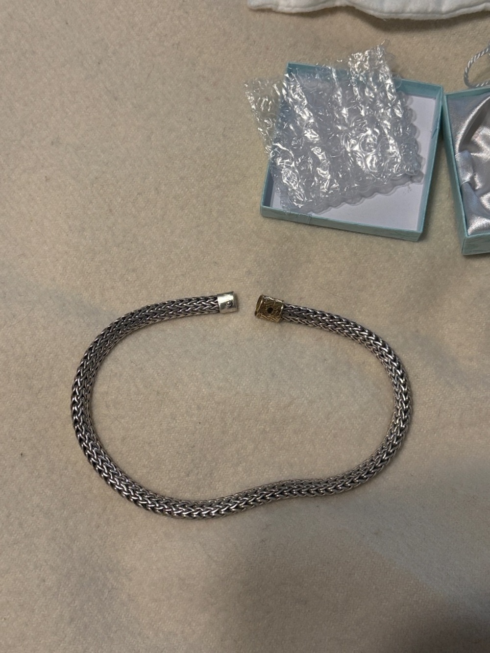 JOHN HARDY 925 STERLING SILVER & 18K YELLOW GOLD 18''